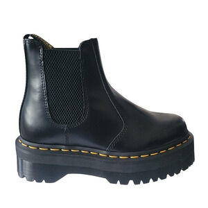 Dr Martens 2976 Quad Unisex Platform Chelsea Boots In Black Size US M5 / W6